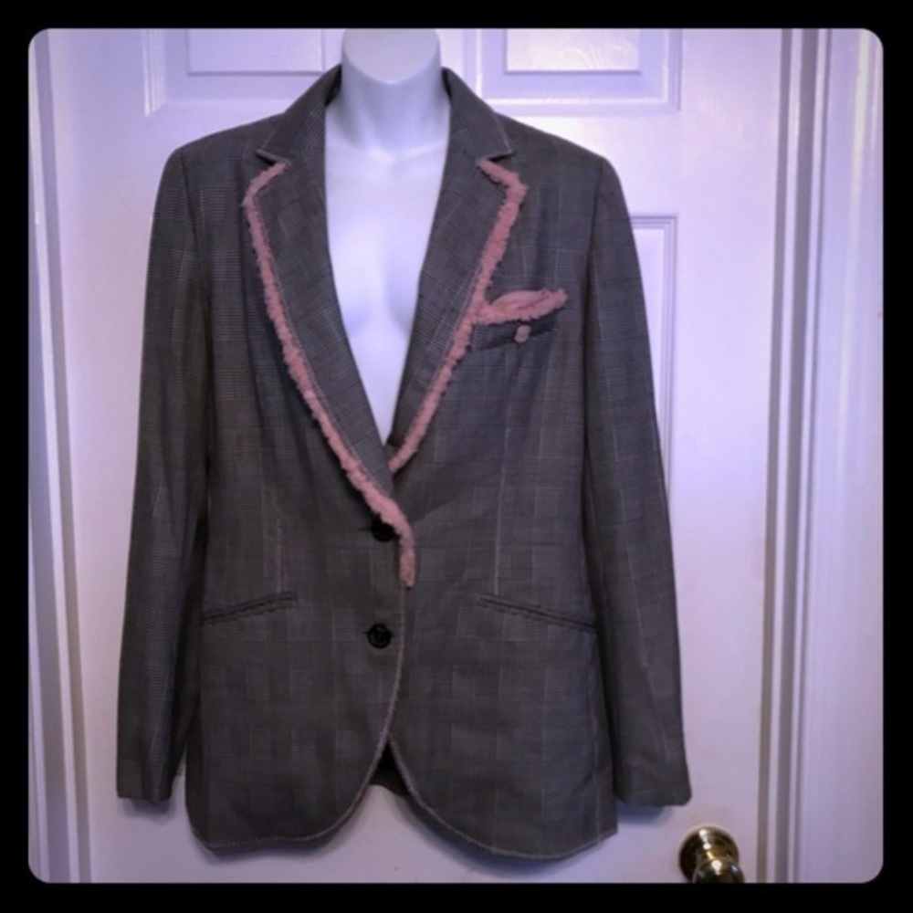 John Galliano for Saks Jandel plaid Jacket size 8 - Picture 2 of 8